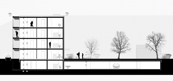 Wettbewerb: Neubau eines Wohngebäudes mit Tiefgarage in Augsburg-Kriegshaber